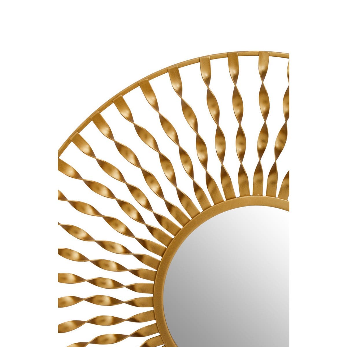 Matera Wall Mirror In Gold Metal Frame