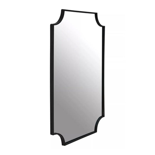 Avento Inverted Corners Wall Mirror In Black