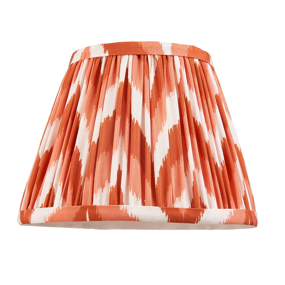 Carnaby And Zigzag 20cm Apricot Orange Shade Wall Light Satin Almond White Base