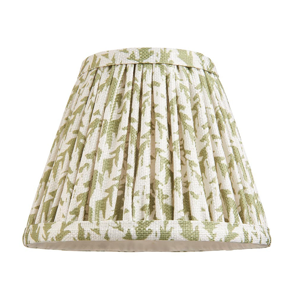 Wood Wing And Leaf 16cm Herb Garden Green Shade Wall Light In Brushed Aged Brass