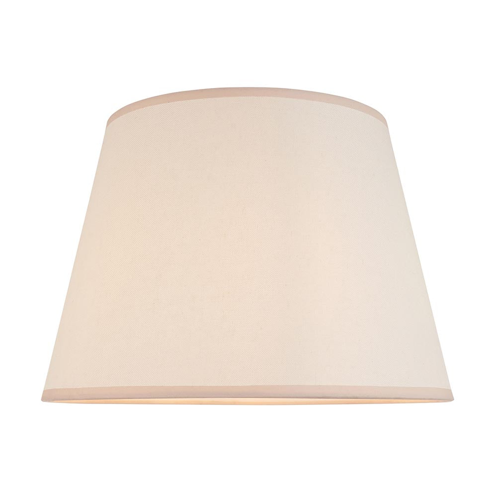 Eltham And Ivy 40cm Vintage White Shade Ceiling Light With Blue Colour Braided Cable