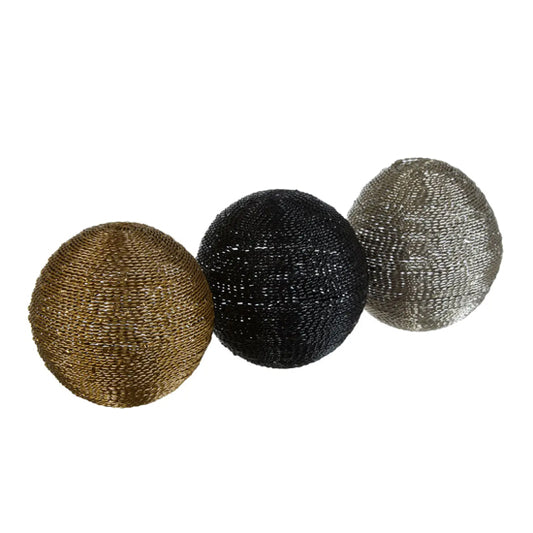 Hege Large Metal Multi Coloured Decorative Spheres