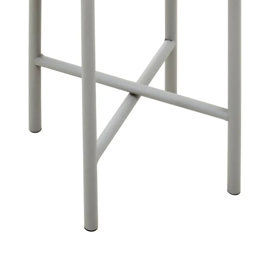Trosa Small Metal Floor Standing Planter In Grey
