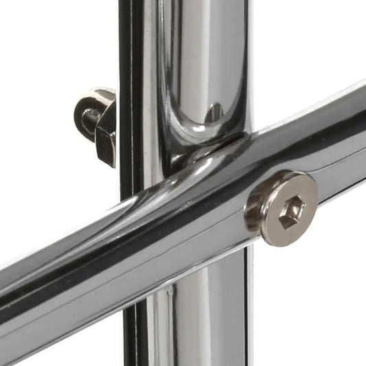 Aachen Metal 3 Arm Towel Stand With Round Base In Chrome