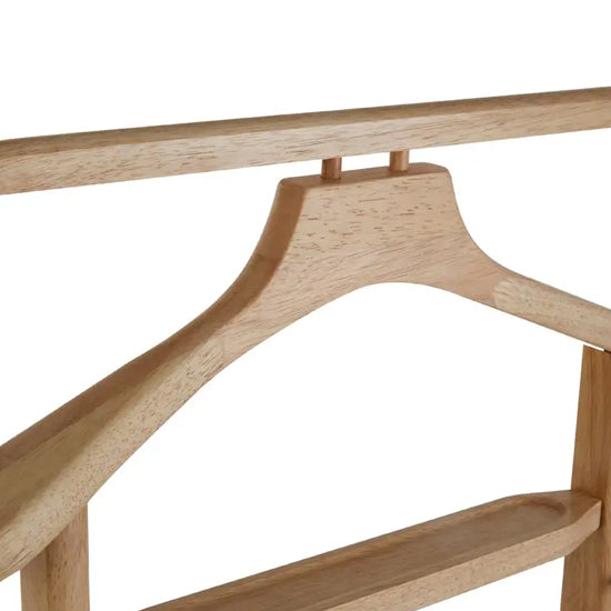 Atlanta Rubberwood Clothes Valet Stand In Natural