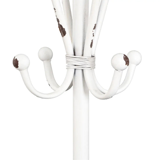 Colombo Metal New York Loft Coat Stand With Straight Rods In White