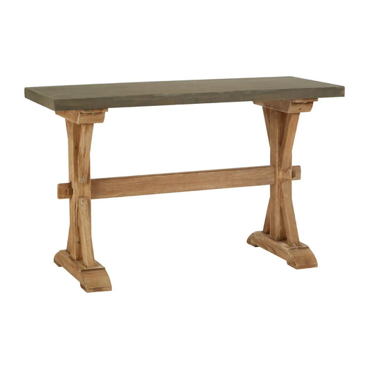 Pompeii Wooden Console Table In Natural