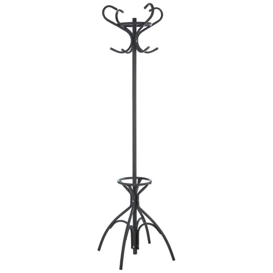 Flores Metal Floorstanding Coat Stand In Matte Grey