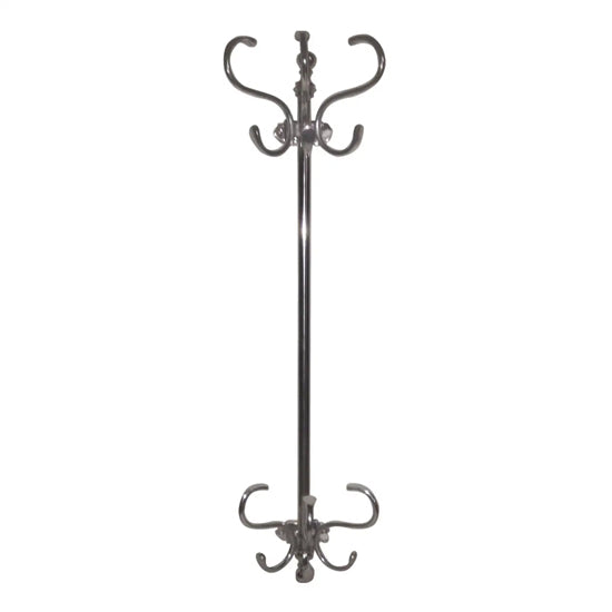 Fresno Metal 12 Hooks Coat Hanger In Chrome