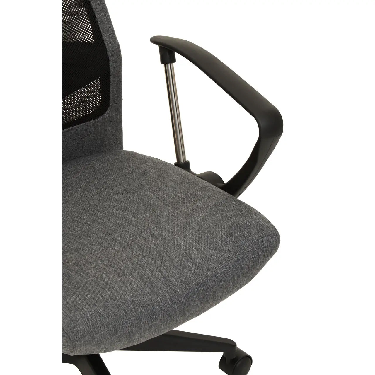 Brent Mesh And Fabric Home And Office Chair In Black And Grey