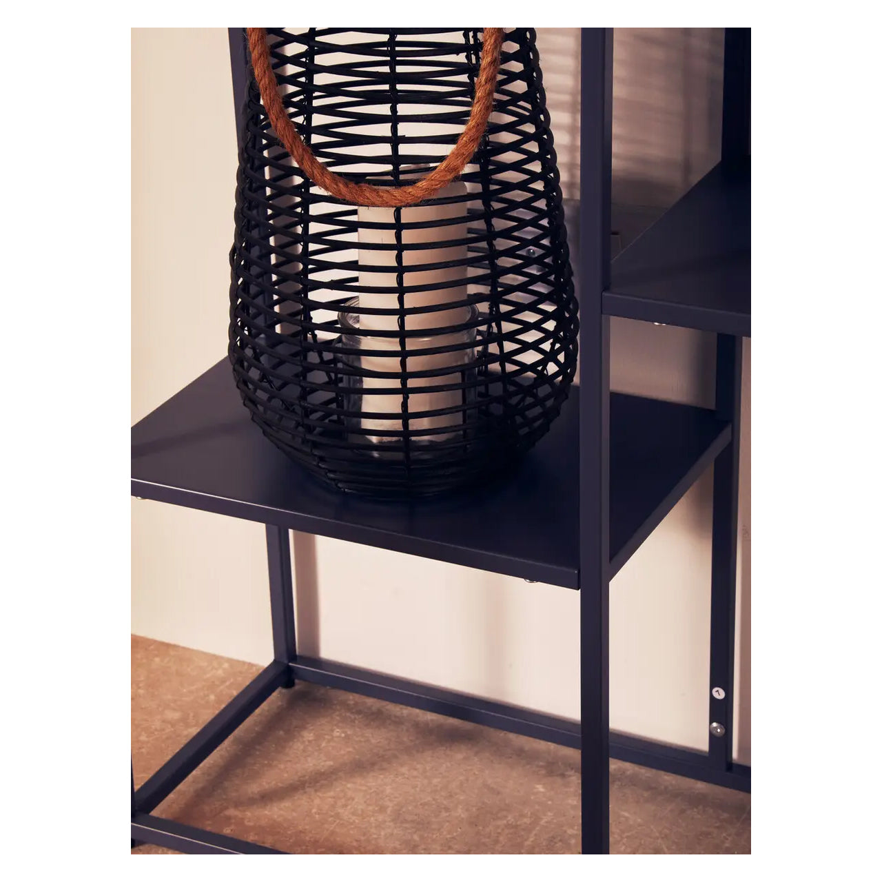 Acero Metal Multi Shelving Unit In Grey