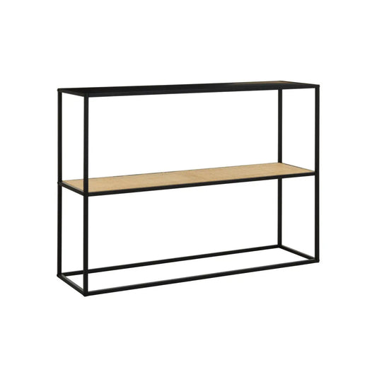 Depok Rectangular Metal Console Table In Black