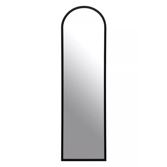 Avento Floor Mirror In Black Iron Frame