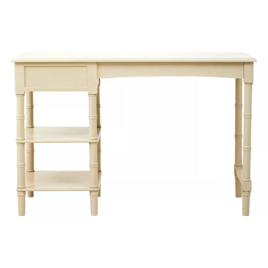 Heritage Pine Wooden Computer Desk In Antique Pearl