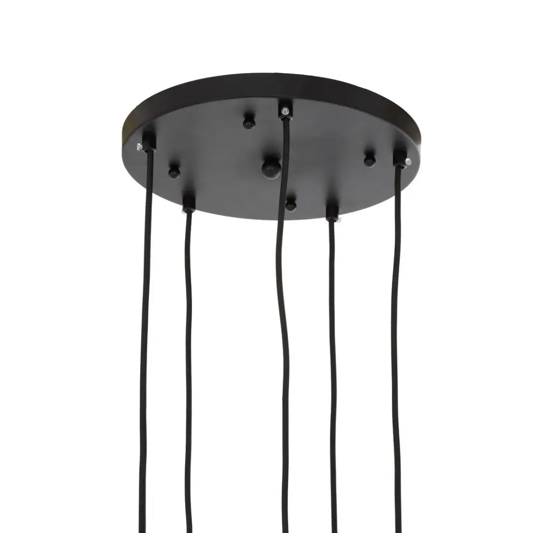 Revive 5 Lights Ceiling Pendant Light In Black