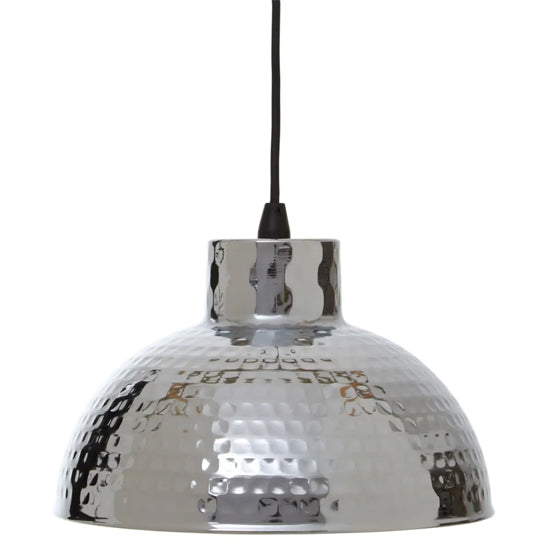 New Foundry Iron Ceiling Pendant Light In Chrome
