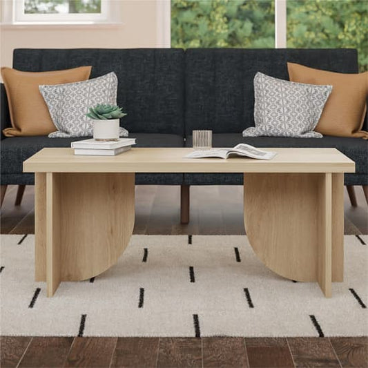 Voler Rectangular Wooden Coffee Table In Light Oak