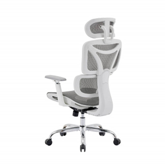 Elite Mesh Back Home And Office Chair In Grey And White