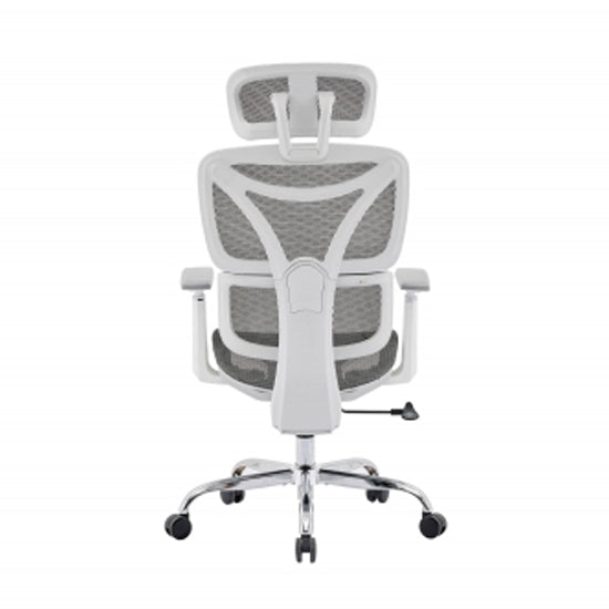 Elite Mesh Back Home And Office Chair In Grey And White
