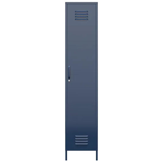Bradford Metal Storage Cabinet Tall With 1 Door In Navy