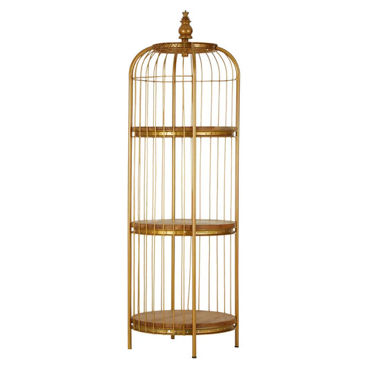 Mantis Medium Shelving Unit In Gold