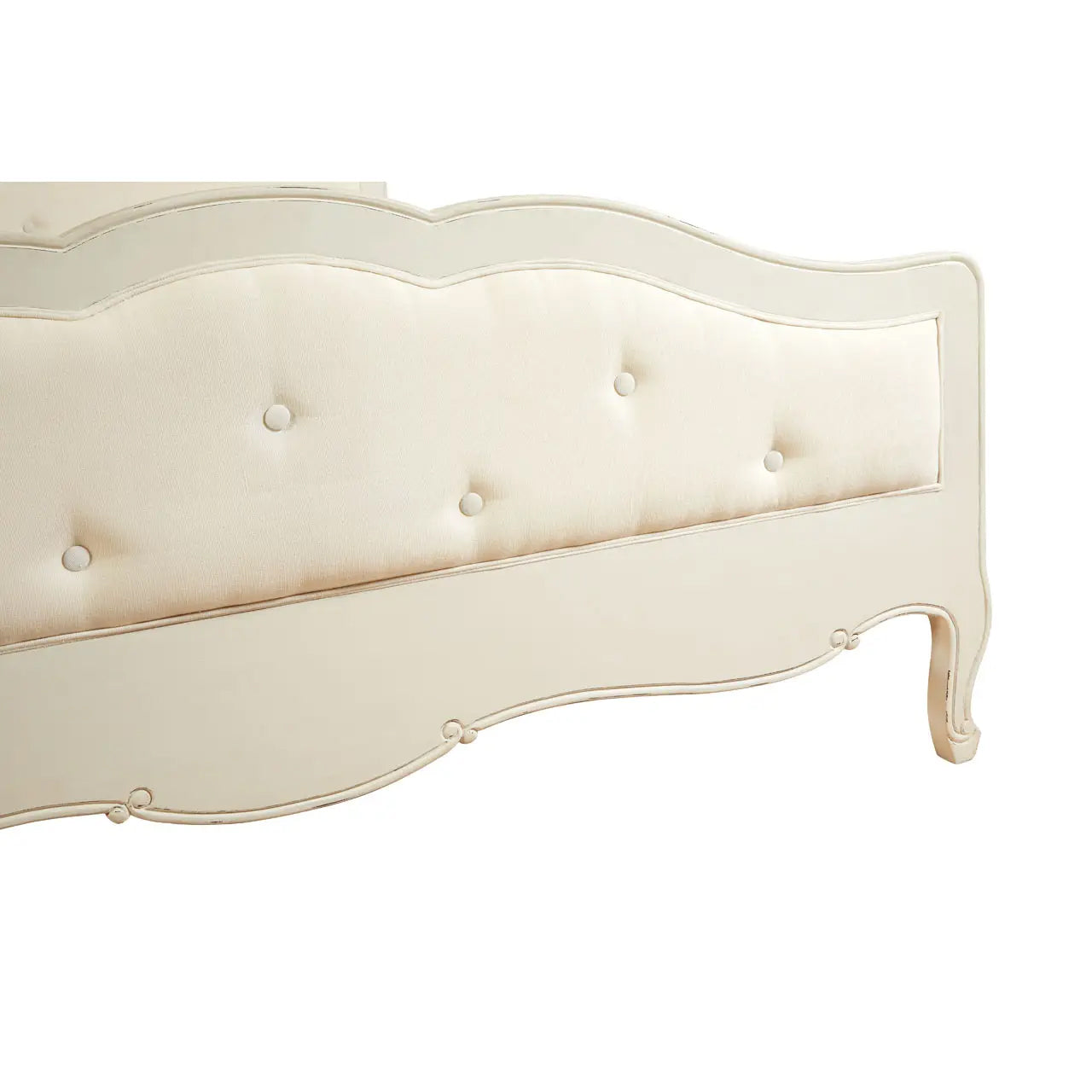 Loire Wooden King Size Bed In Painted White
