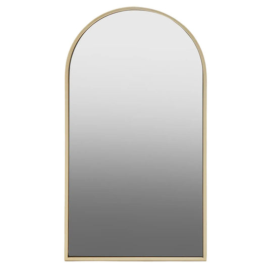 Trento Large Wall Mirror With Gold Metal Frame