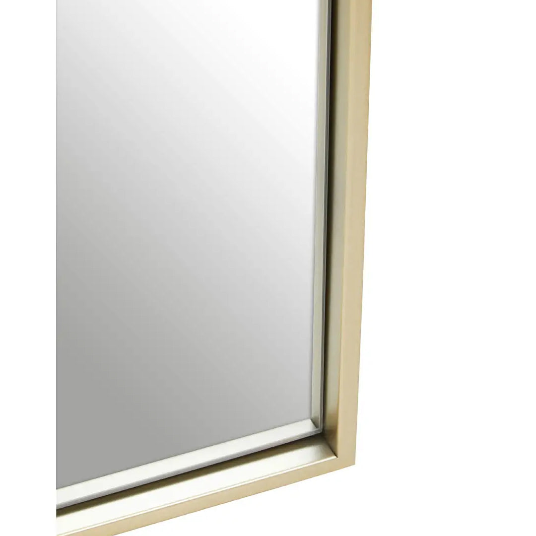 Trento Small Wall Mirror With Gold Metal Frame