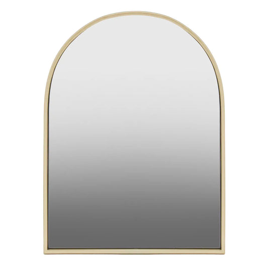 Trento Small Wall Mirror With Gold Metal Frame