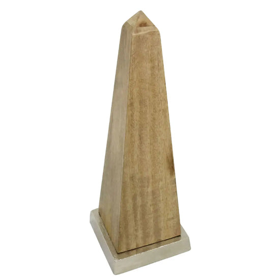 Hampstead Small Wooden Obelisk In Natural