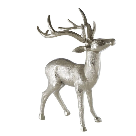 Velis Small Floor Standing Aluminum Stag In Nickel