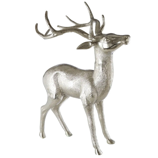 Velis Large Floor Standing Aluminum Stag In Nickel