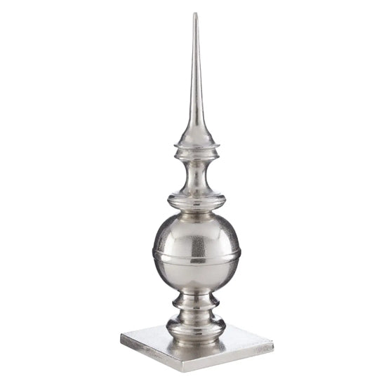 Fifty Five South Small Aluminium Rough Obelisk In Nickel