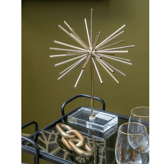 Prato Aluminium Chain Sculpture In Gold