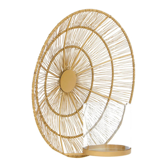 Enzo Wire Wall Sconce In Gold