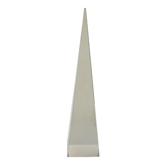 Carrie Glass Crystal Obelisk Sculpture In Clear