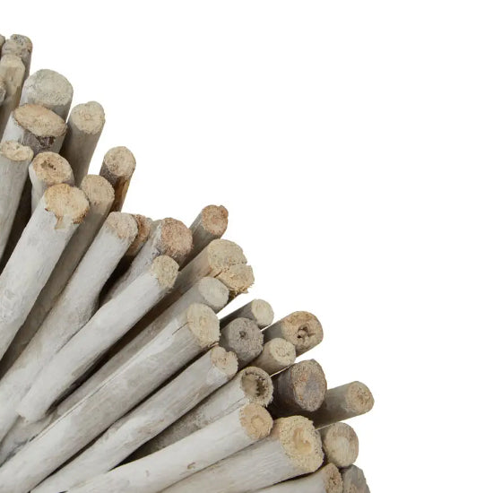 Seraya Drift Wood Sculpture In White