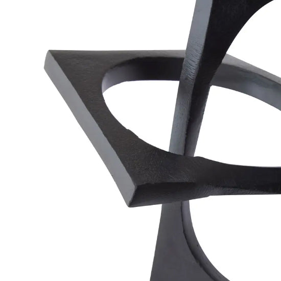 Prato Aluminium Geometrics Sculpture In Black