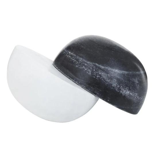 Oxana Marble Decorative Sculpture In Black And White