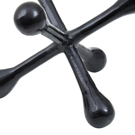 Prato Cast Aluminium Abstract Sculpture In Black