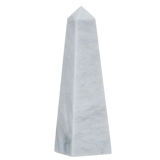 Salmo Small Marble Obelisk In White