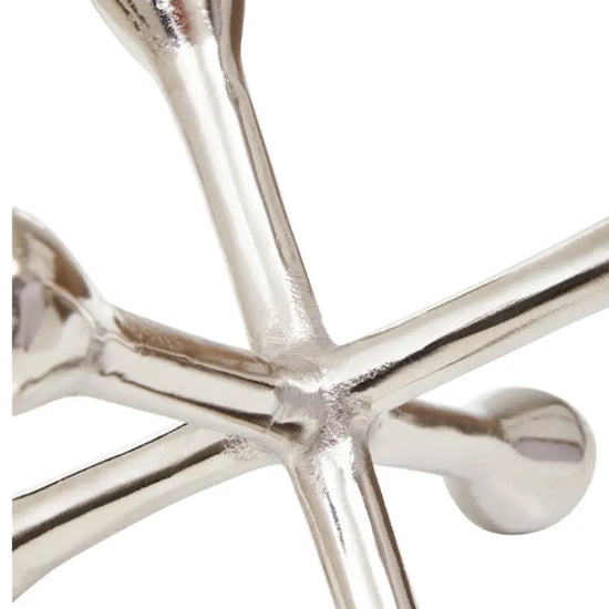 Prato Metal Jack Sculpture In Silver