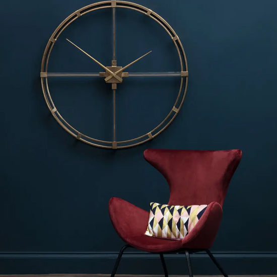 Beauly Acrylic And Metal Wall Clock In Gold