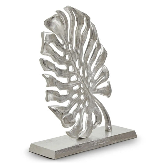 Prato Aluminium Leaf Sculpture In Silver