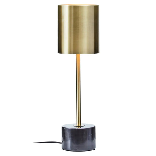 Palais Gold Metal Table Lamp With Black Marble Base