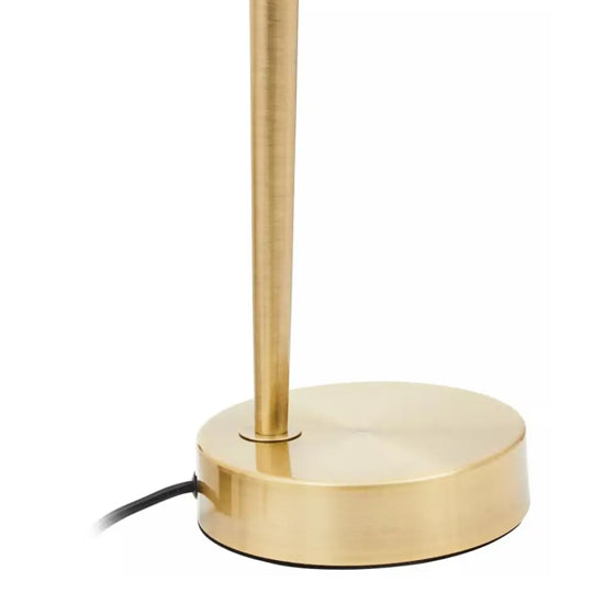 Elis Ivory frosted glass shade Table Lamp In Gold Base