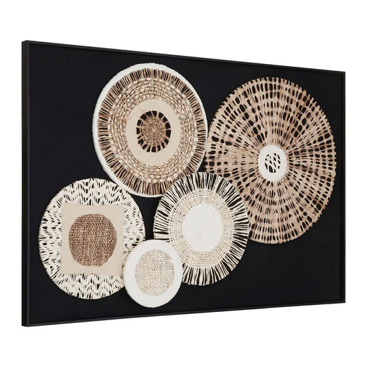 Modello Paper Design Wall Art In Natural And Black