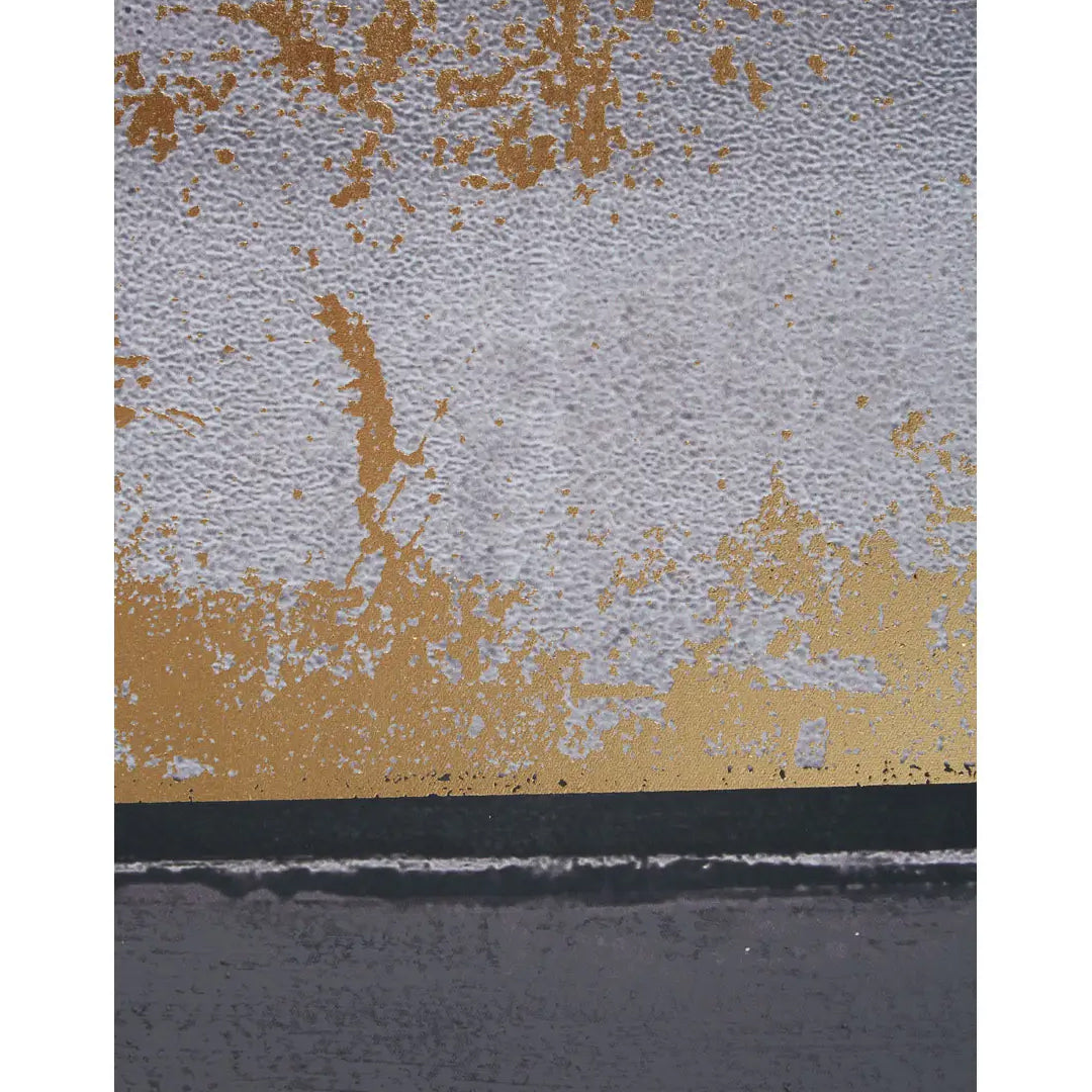 Astratto Foil Wall Art In Grey And Gold