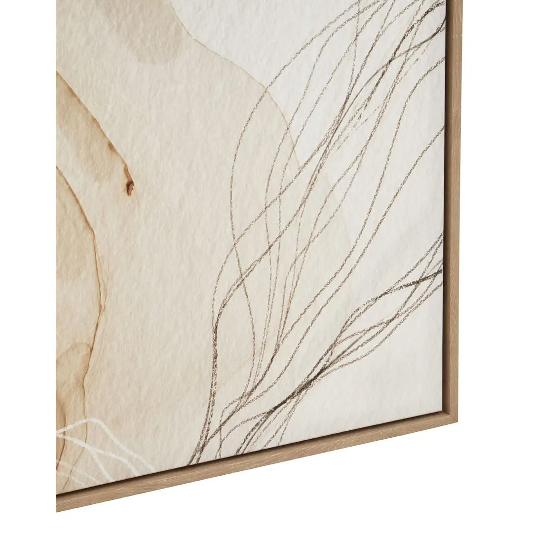 Astratto Set Of 2 Wall Art In Natural