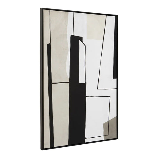 Astratto Abstract Wall Art In Black And White